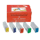 Apontador l�pis c/dep�sito cores sort. 125lv Faber Castell CX 25 UN